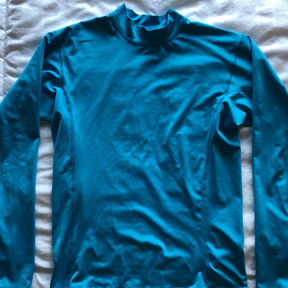 Patagonia base layer, mock neck, teal - Picture 2 of 3